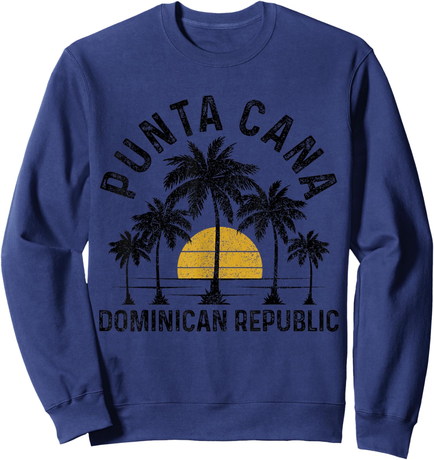 Punta Cana Dominican Republic Beach Surf Vintage Sweatshirt - Sweatshirt | Navy