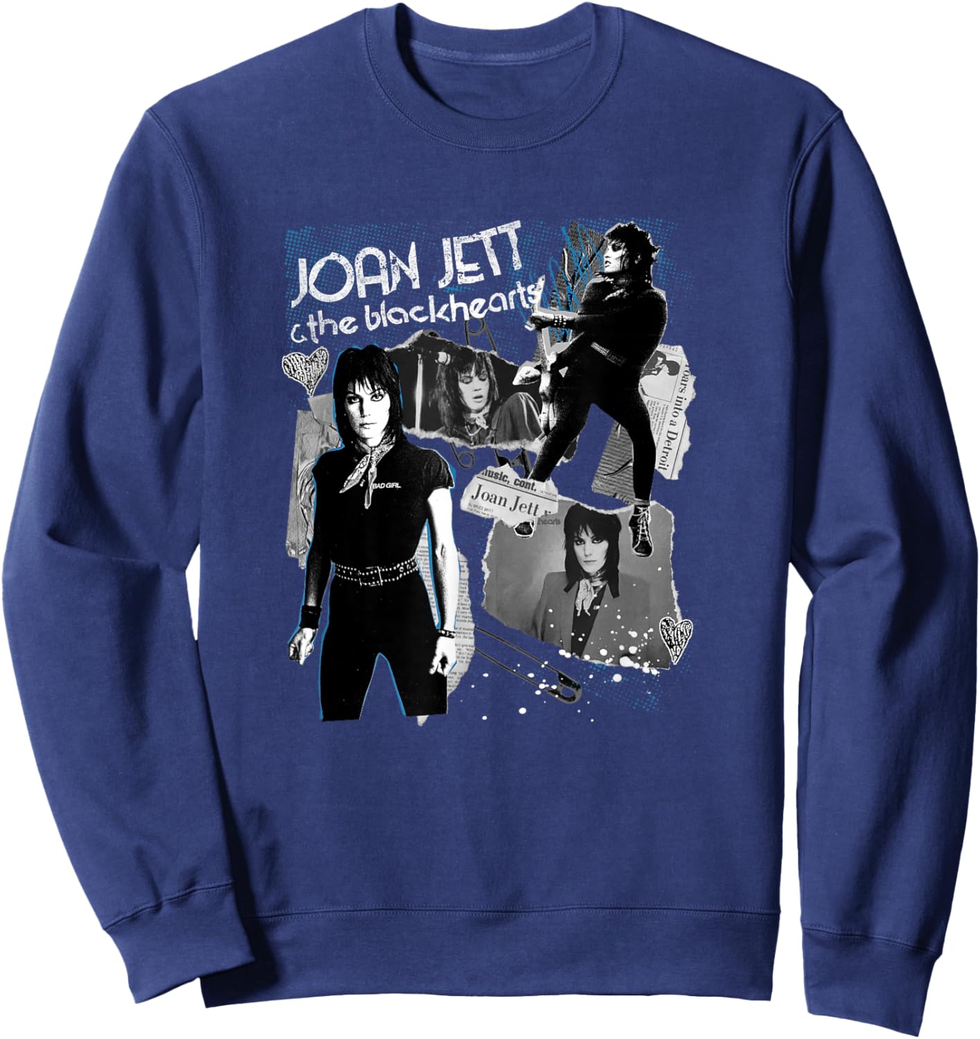 Joan Jett und die Blackhearts - Collage 2026 Tour Sweatshirt - Sweatshirt | Navy