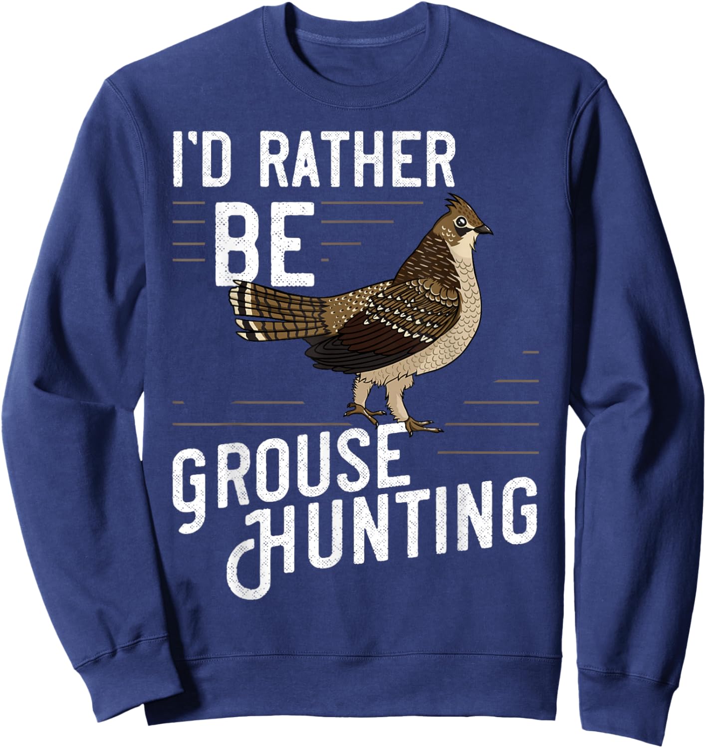 Ruffed Grouse Bird Gift Hunting Spruce Grouse Sweatshirt - Sweatshirt | Navy