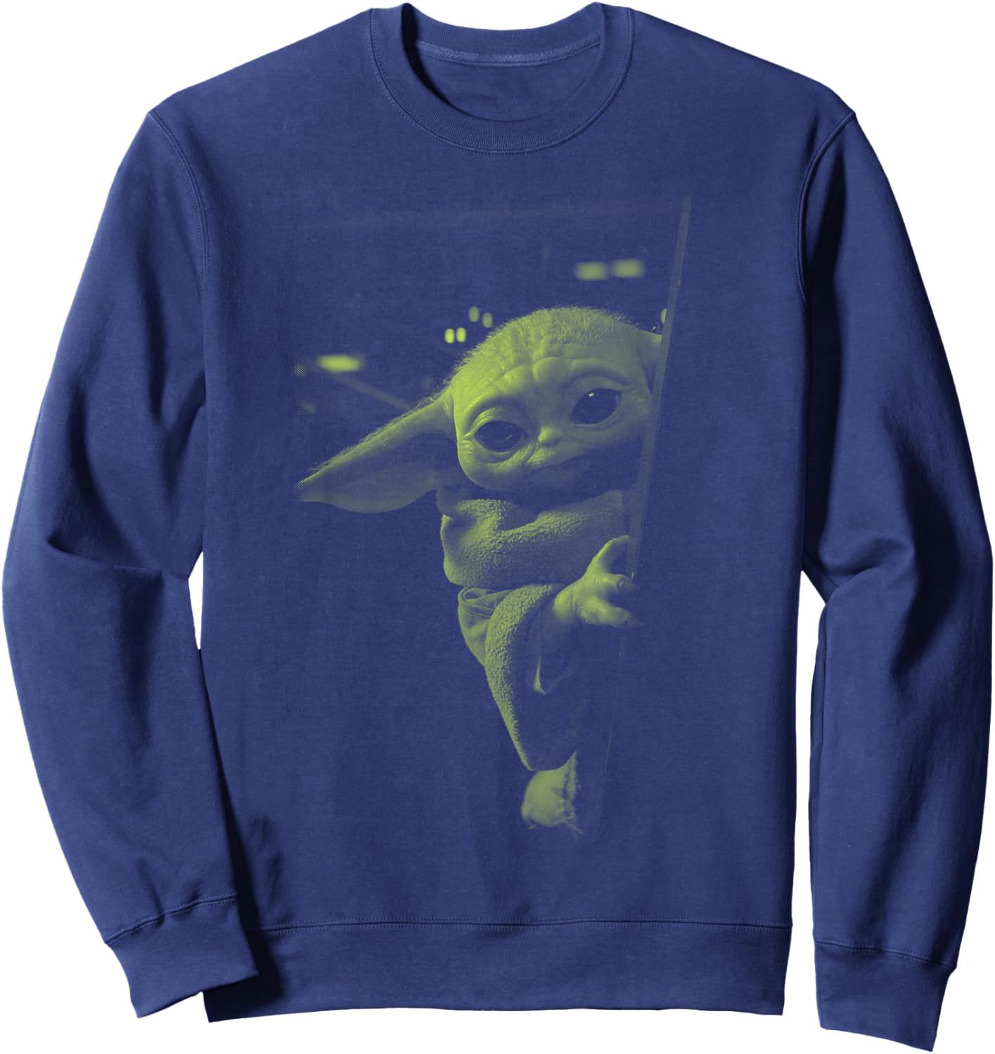 Star Wars: The Mandalorian Grogu Watching Sweatshirt - Sweatshirt | Navy
