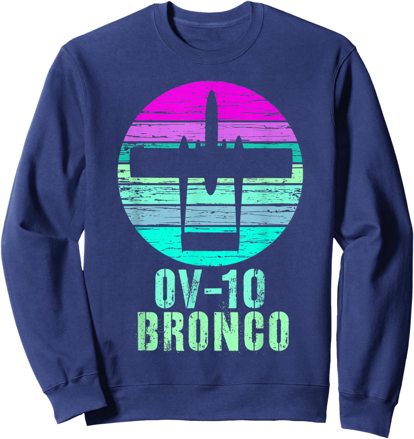 Vintage OV-10 Bronco Military Aviation Shirt Sweatshirt - Sweatshirt | Navy