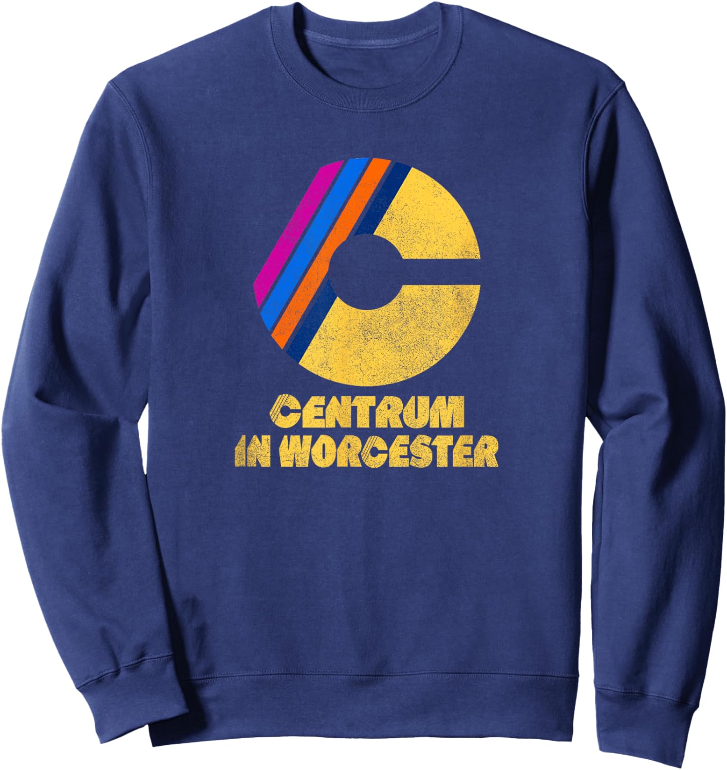 Worcester Centrum Concert Venue Retro Sports Arena Funny Sweatshirt - Sweatshirt | Navy