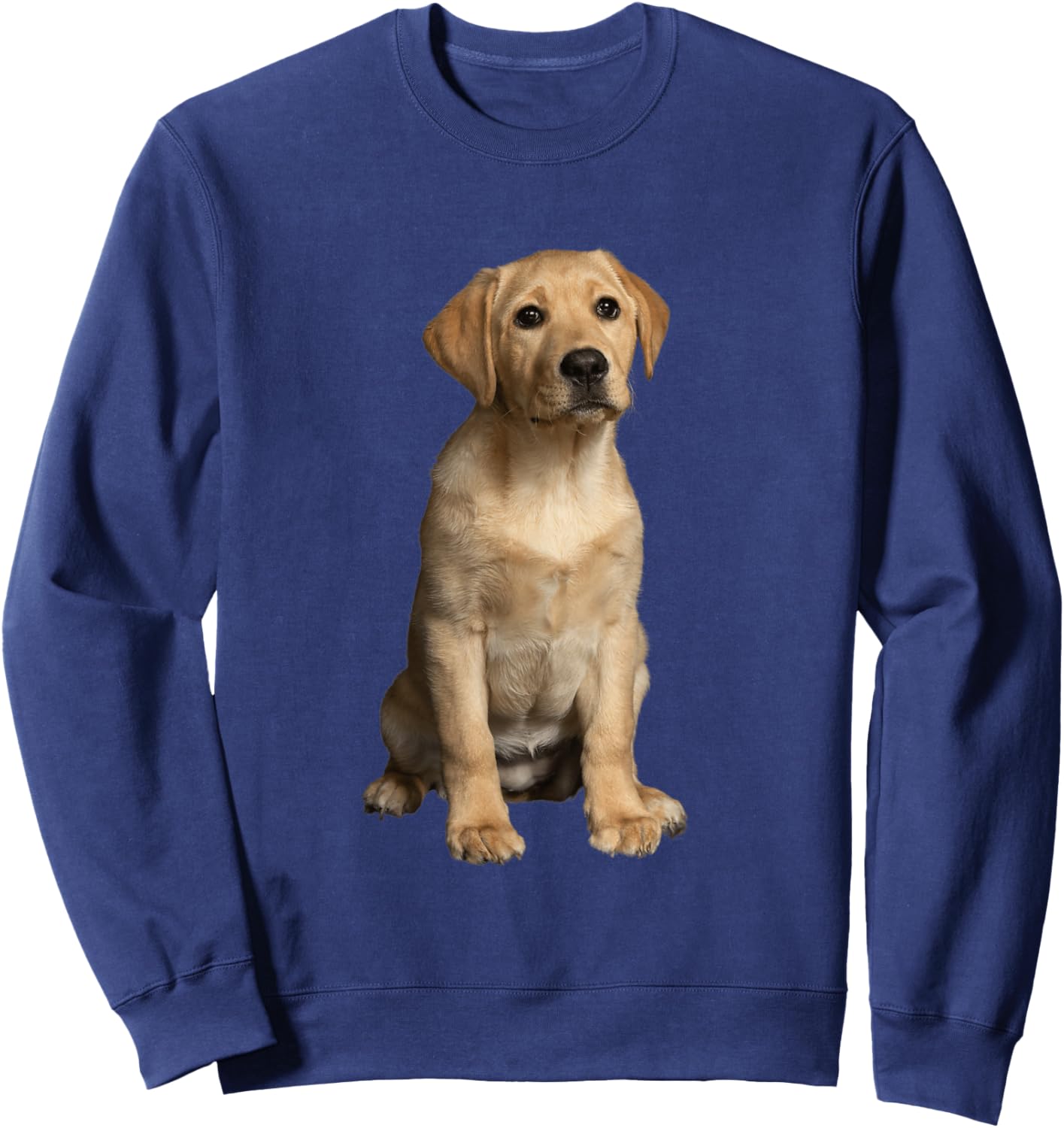 Yellow Labrador Retriever Puppy Sweatshirt - Sweatshirt | Navy