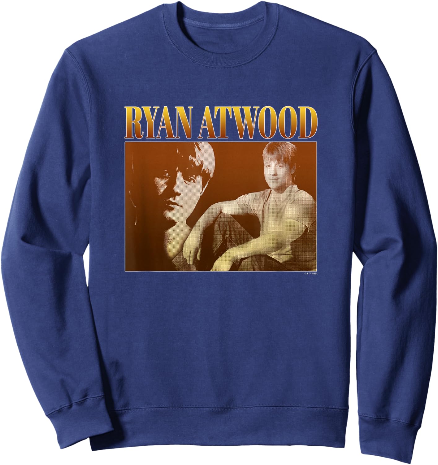 The O.C. Ryan Atwood Microperforated Portrait - -Youth, Black, Small Sweatshirt - Sweatshirt | Navy