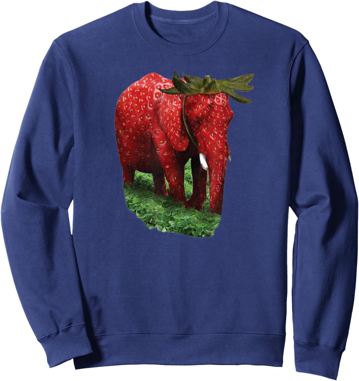Strawberry Elephant Sweatshirt - Sweatshirt | Navy