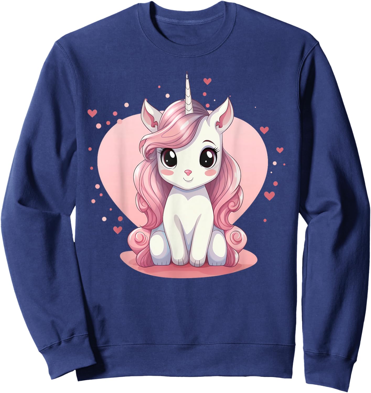 Cute Unicorn I Kids Unicorn Sweatshirt - Sweatshirt | Navy