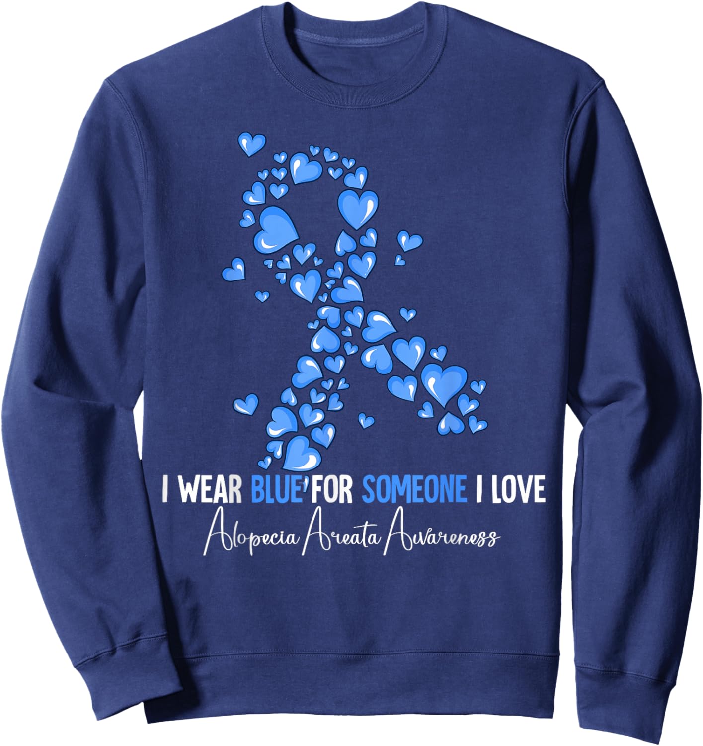 Alopecia Areata Awareness Sweatshirt - Sweatshirt | Navy