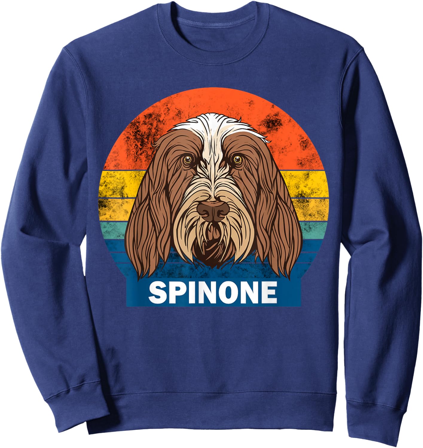 Spinone Italiano dog owner retro design Sweatshirt - Sweatshirt | Navy