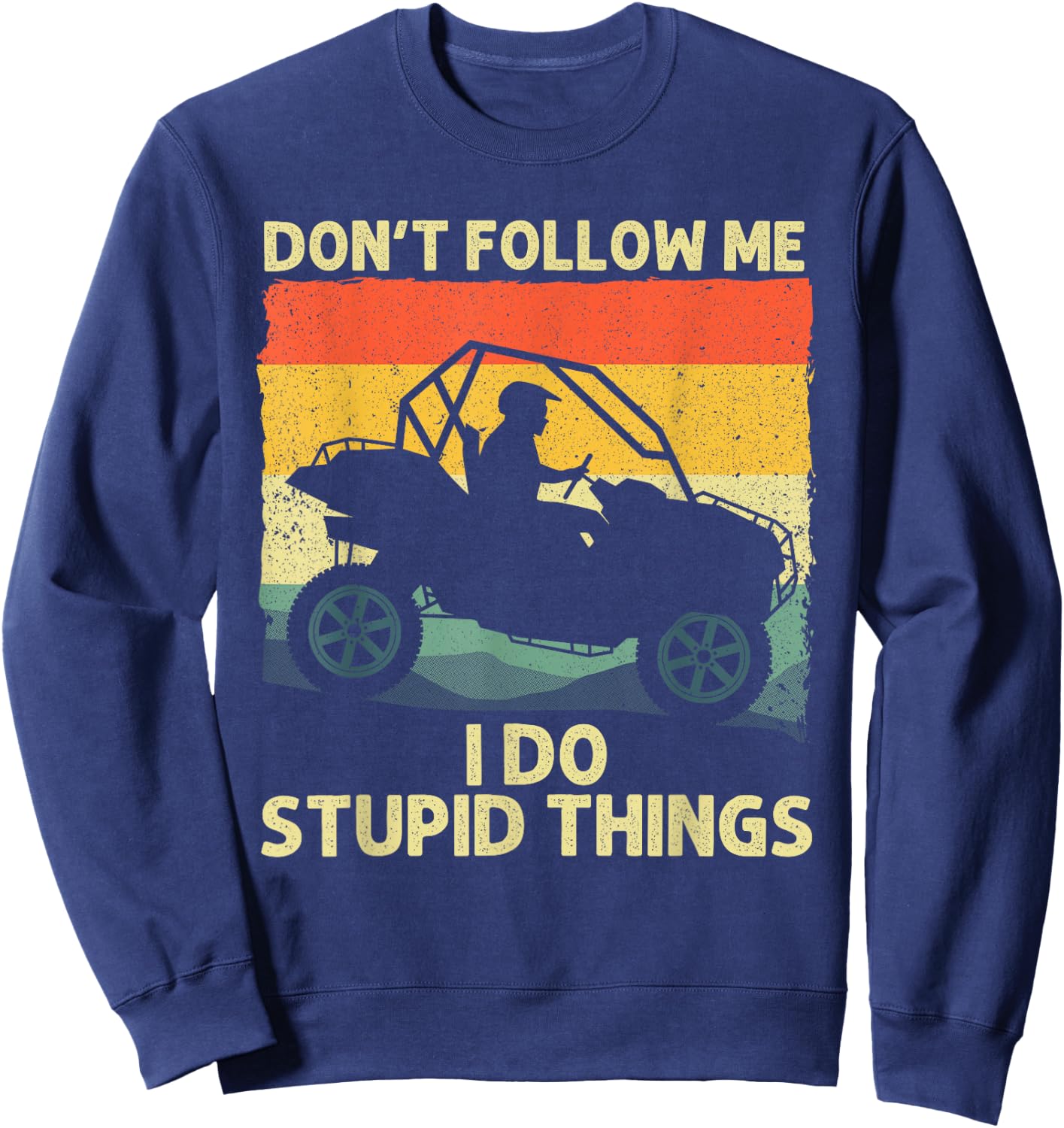 Side-By-Side Design Women UTV ATV SxS Off Road Lover Sweatshirt - Sweatshirt | Navy