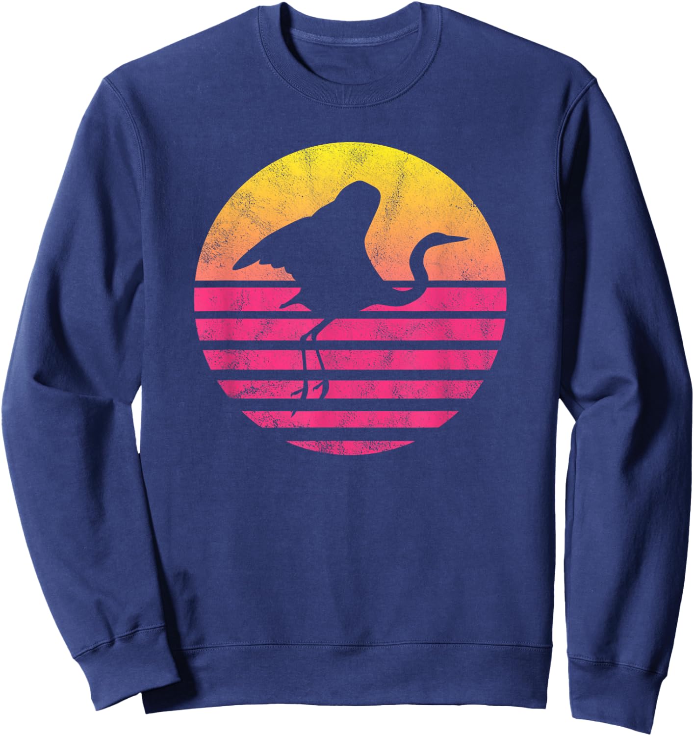 Classic Crane Bird Gift Sweatshirt - Sweatshirt | Navy