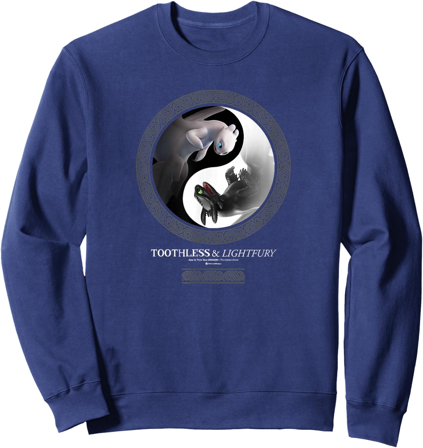 How to Train Your Dragon 3 Yin Yang Dragon Sweatshirt - Sweatshirt | Navy