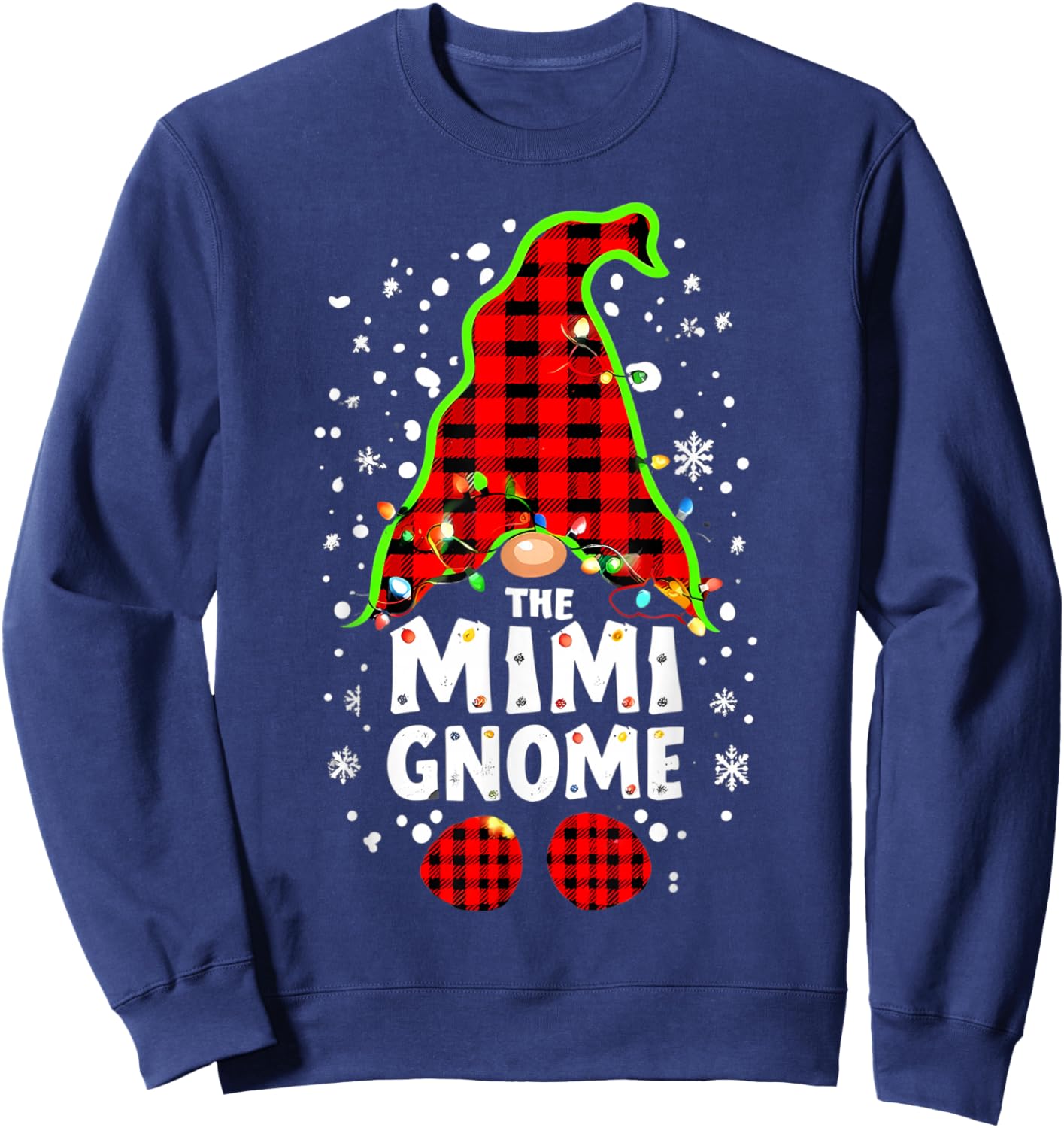 The Mimi Gnome Matching Family Christmas Outfit Group Xmas Sweatshirt - Sweatshirt | Navy