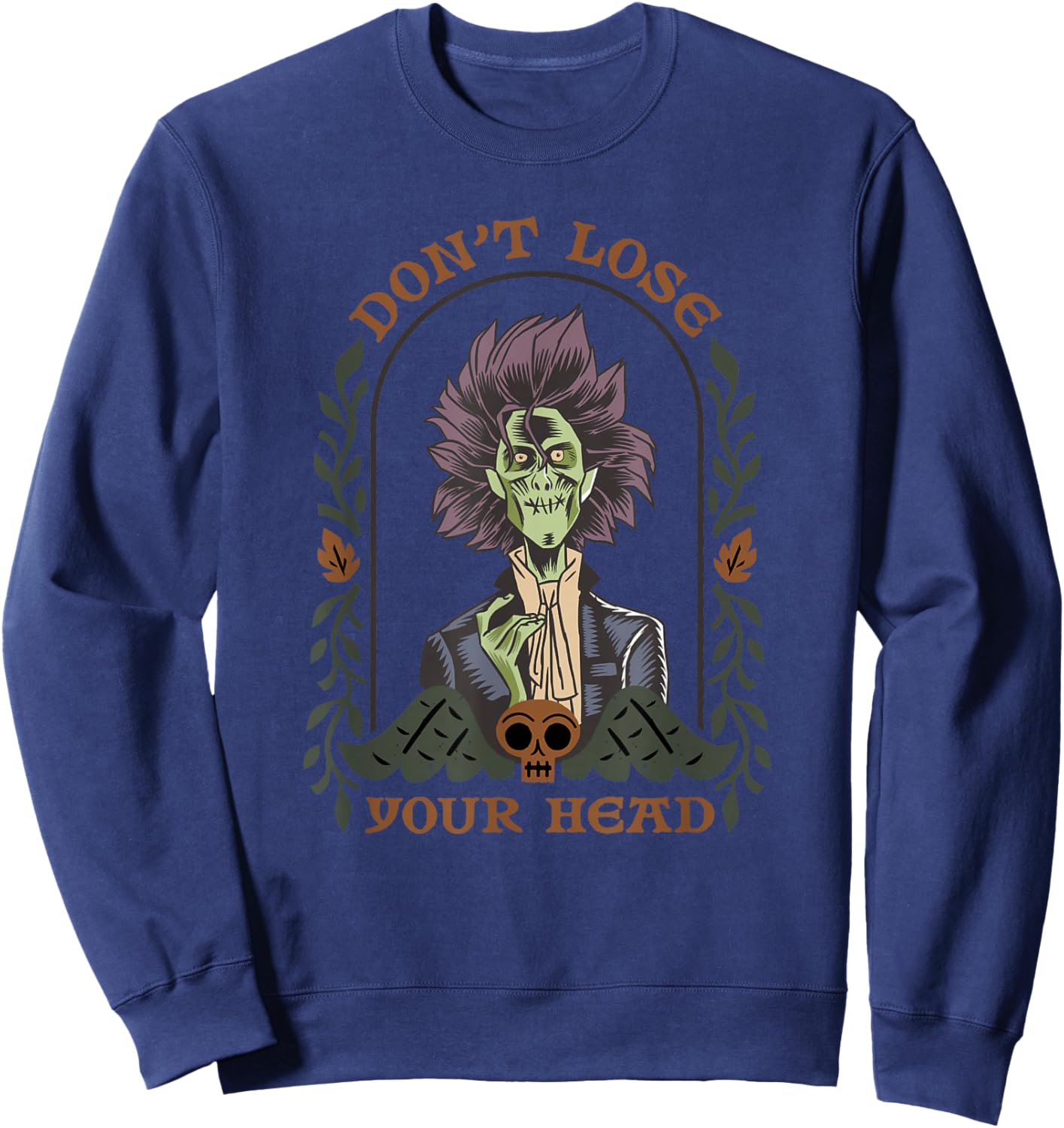 Disney Hocus Pocus 2 Billy Butcherson Don't Lose Your Head Sweatshirt - Sweatshirt | Navy