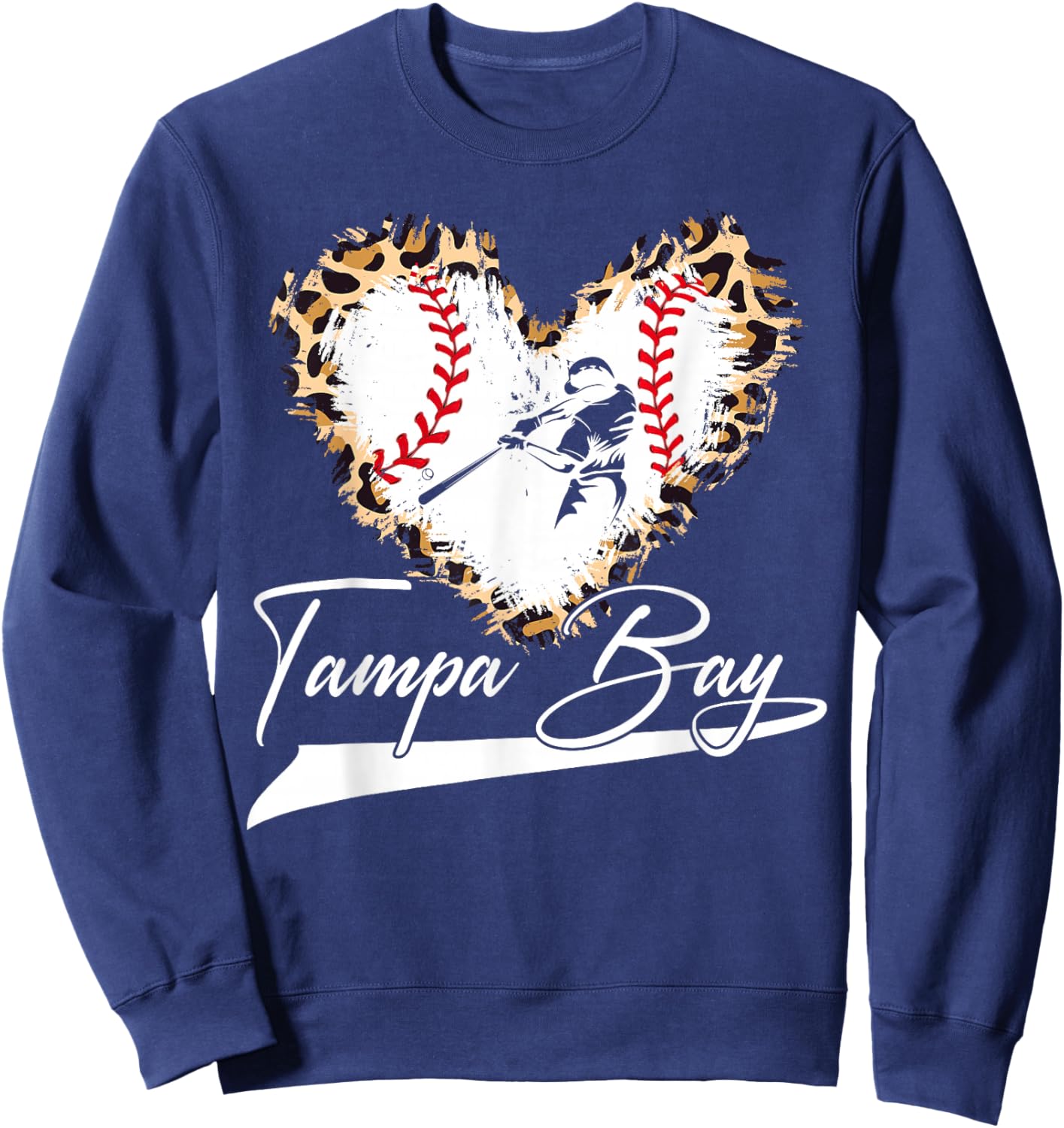 Tamba Bay Souvenir Heart Outfit I Love Tamba Bay Sweatshirt - Sweatshirt | Navy