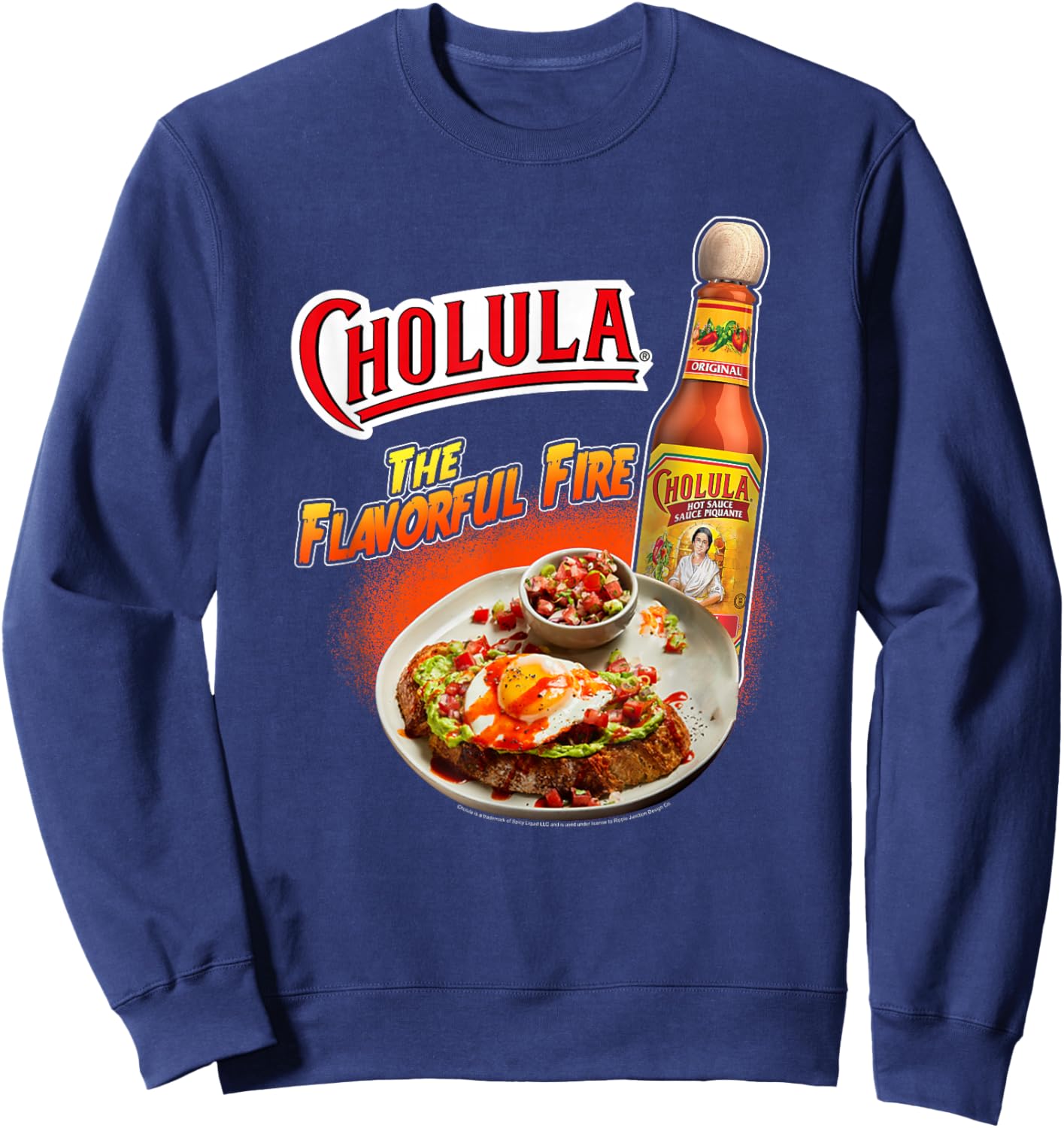 Cholula The Flavorful Life Hot Sauce Sweatshirt - Sweatshirt | Navy