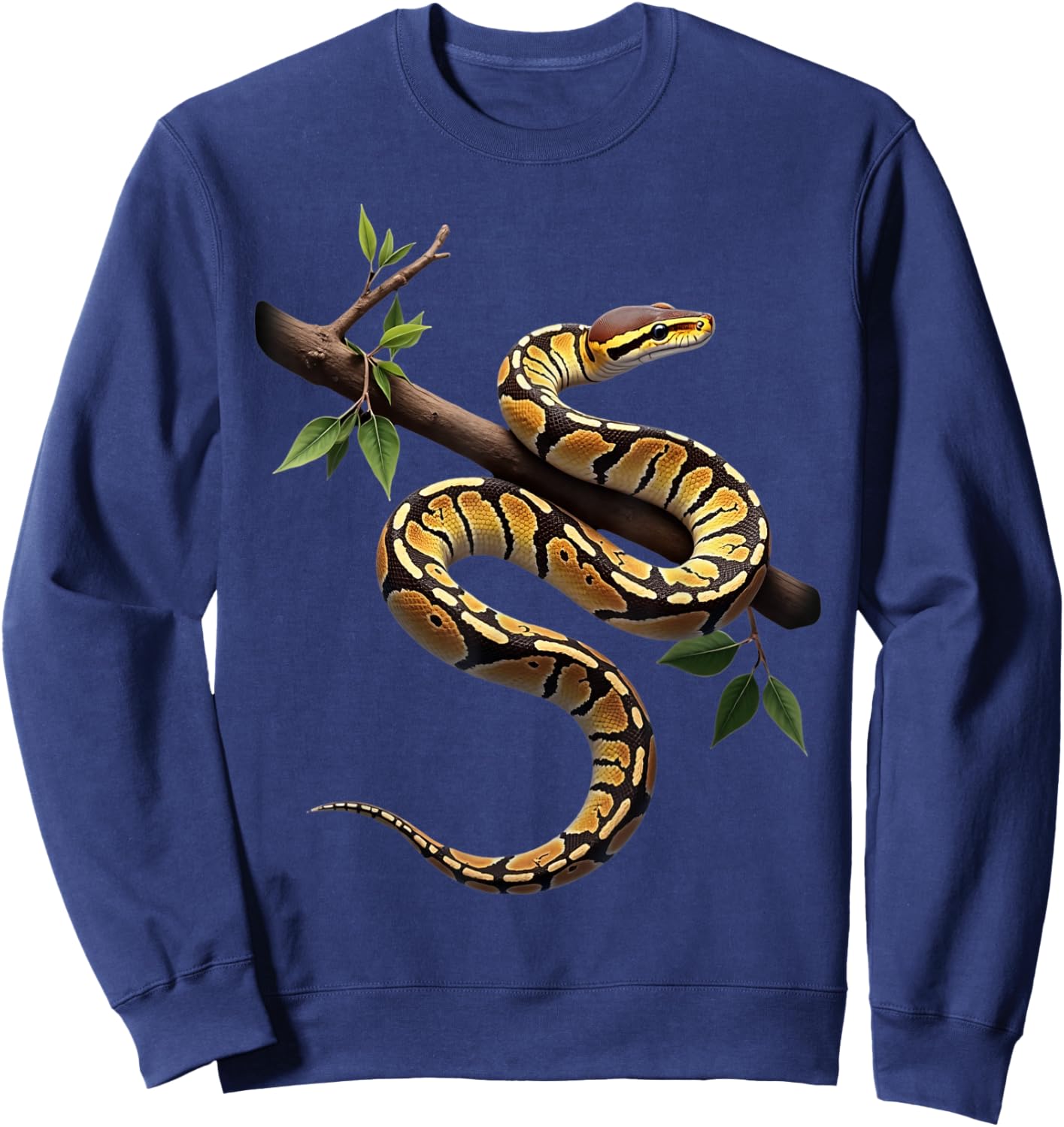 Funny King Python Lover Snakes Reptiles Python Sweatshirt - Sweatshirt | Navy