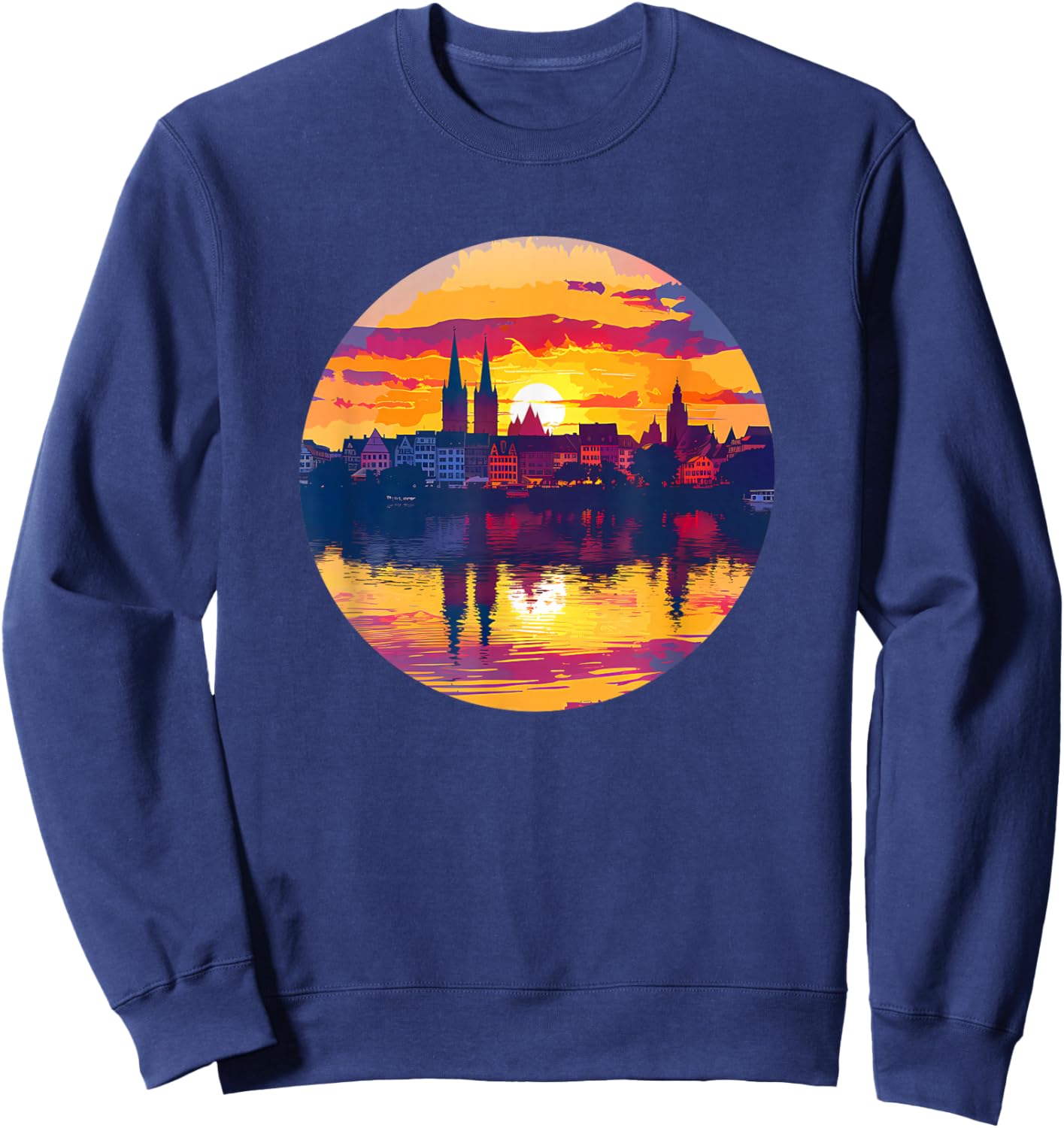 Tübingen Skyline Sweatshirt - Sweatshirt | Navy