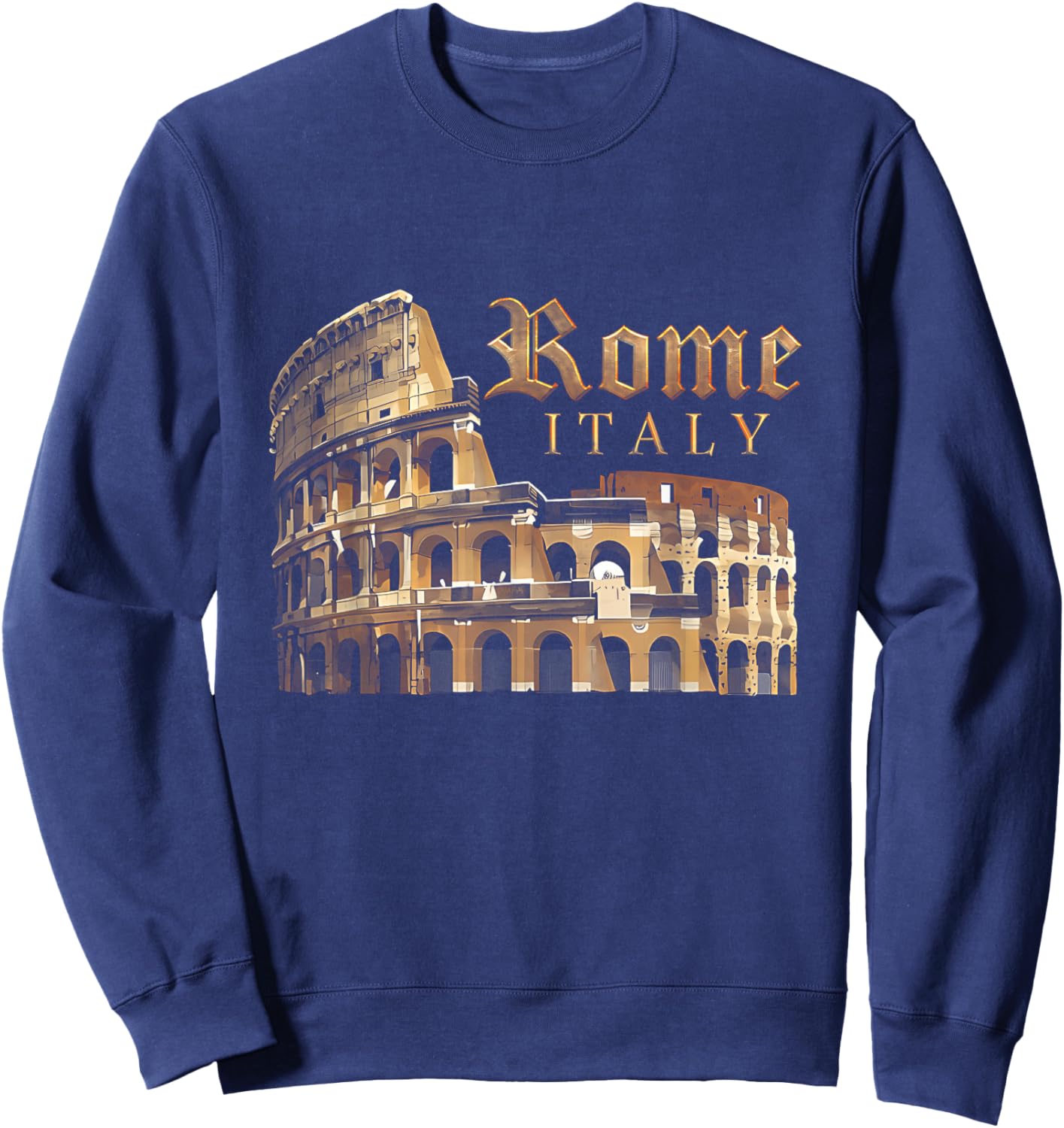 Retro Vintage Roma Italia Kolosseum Souvenirs Rom Italien Sweatshirt - Sweatshirt | Navy
