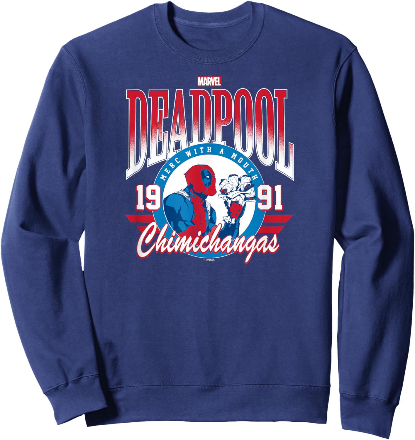 Deadpool - Athletic Sweatshirt - Sweatshirt | Navy