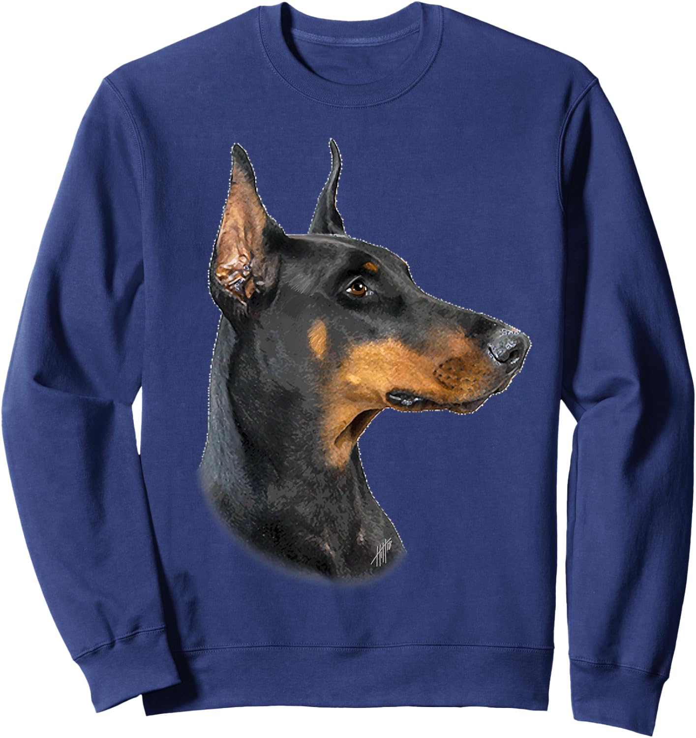 Doberman Pincher Dog Dobermann Sweatshirt - Sweatshirt | Navy