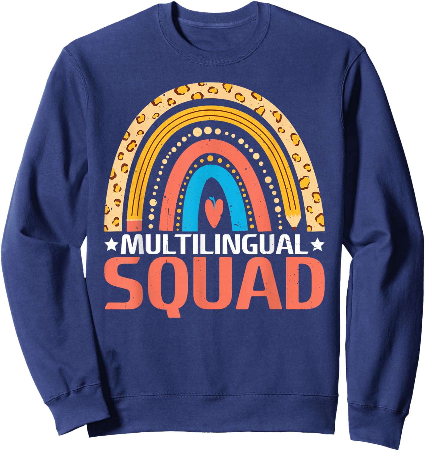 Multilingual Squad Sweatshirt - Sweatshirt | Navy