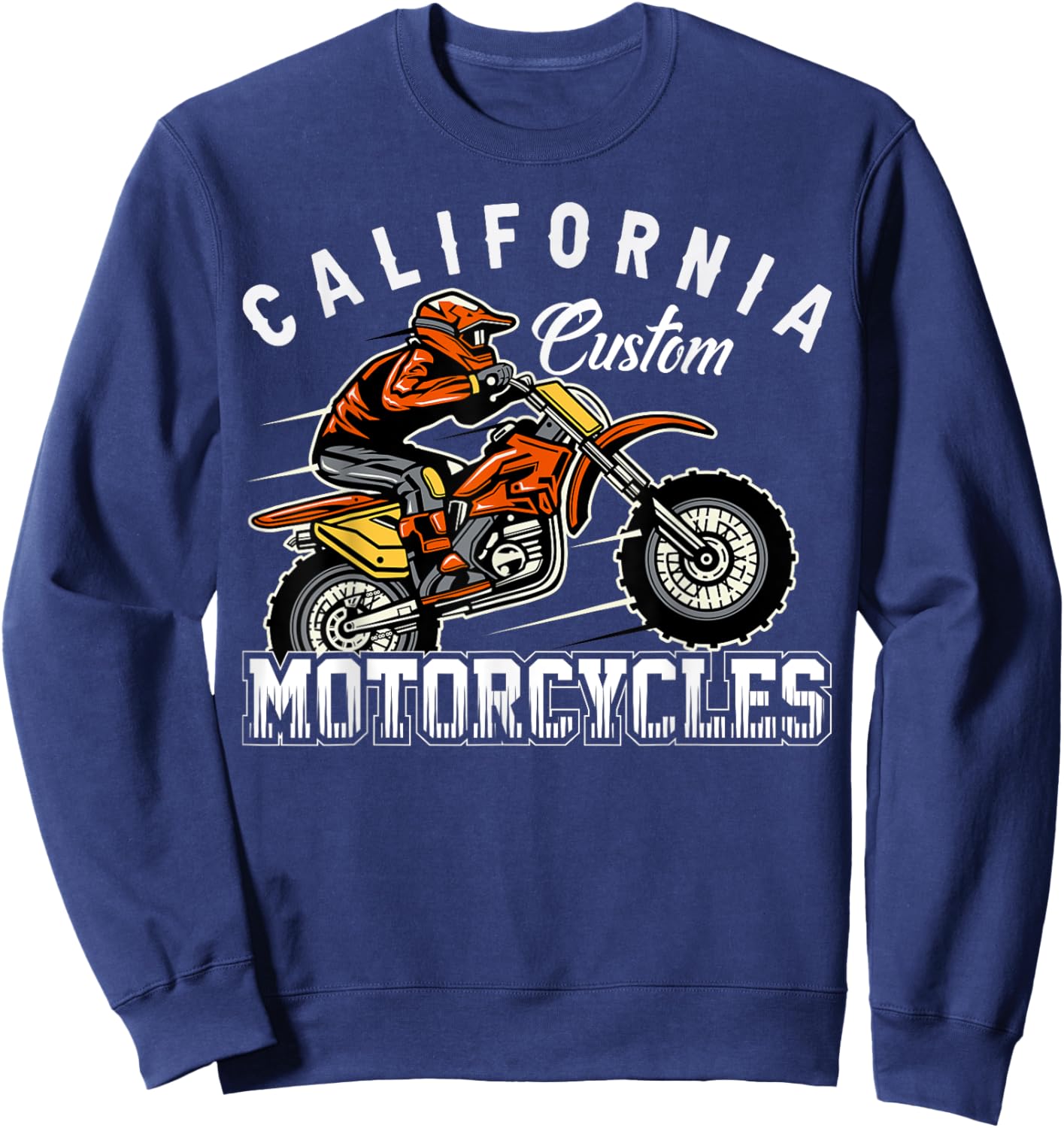 California Custom Motorcycles Sweatshirt - Sweatshirt | Navy