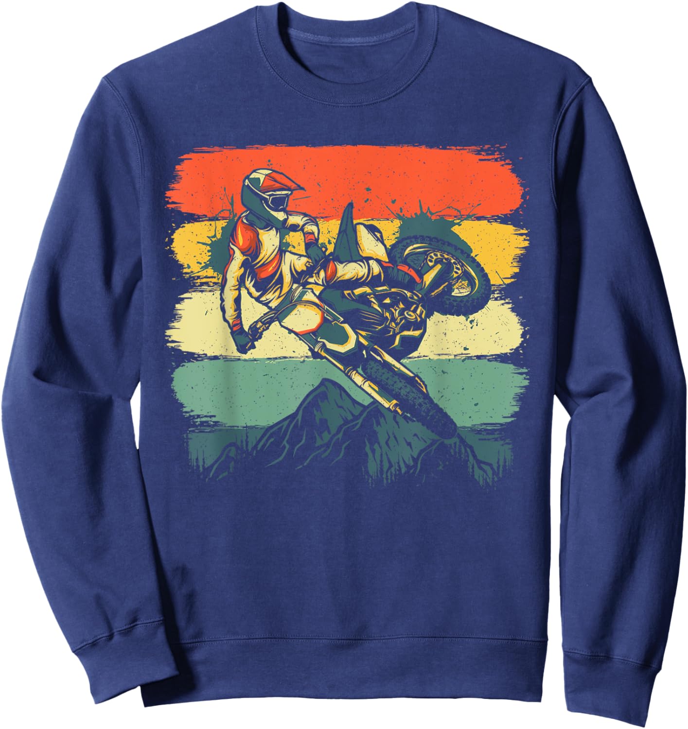 Funny Dirt Bike Women Kids Dirtbike Motorbike Lovers Sweatshirt - Sweatshirt | Navy