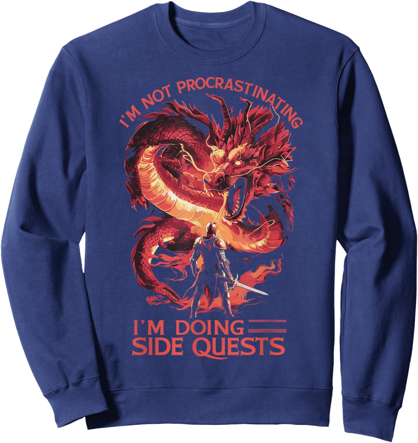 I'm Not Procrastinating I'm Doing Side Quests - RPG Gamer Sweatshirt - Sweatshirt | Navy