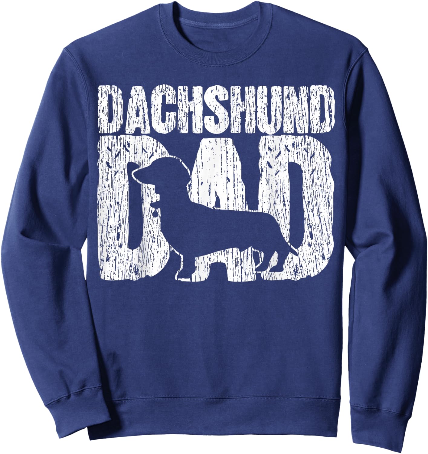 Dachshund, Father Viennese Father's Day Vintage Gift Sweatshirt - Sweatshirt | Navy