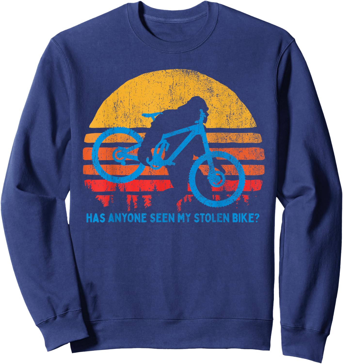 Bigfoot - Stolen Bike MTB Graphic Sweatshirt - Sweatshirt | Navy