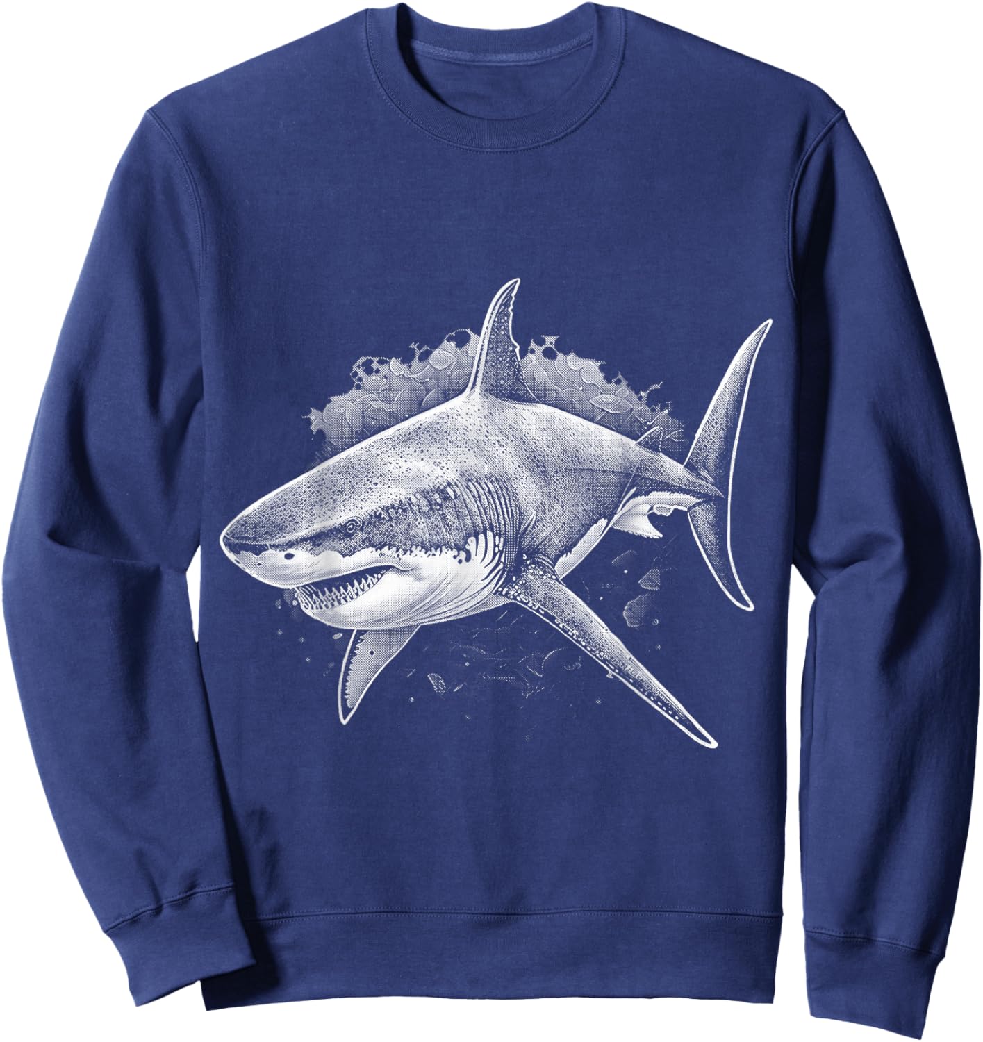 Shark Beach Lover Ocean Animal Graphic Novelty Sweatshirt - Sweatshirt | Navy