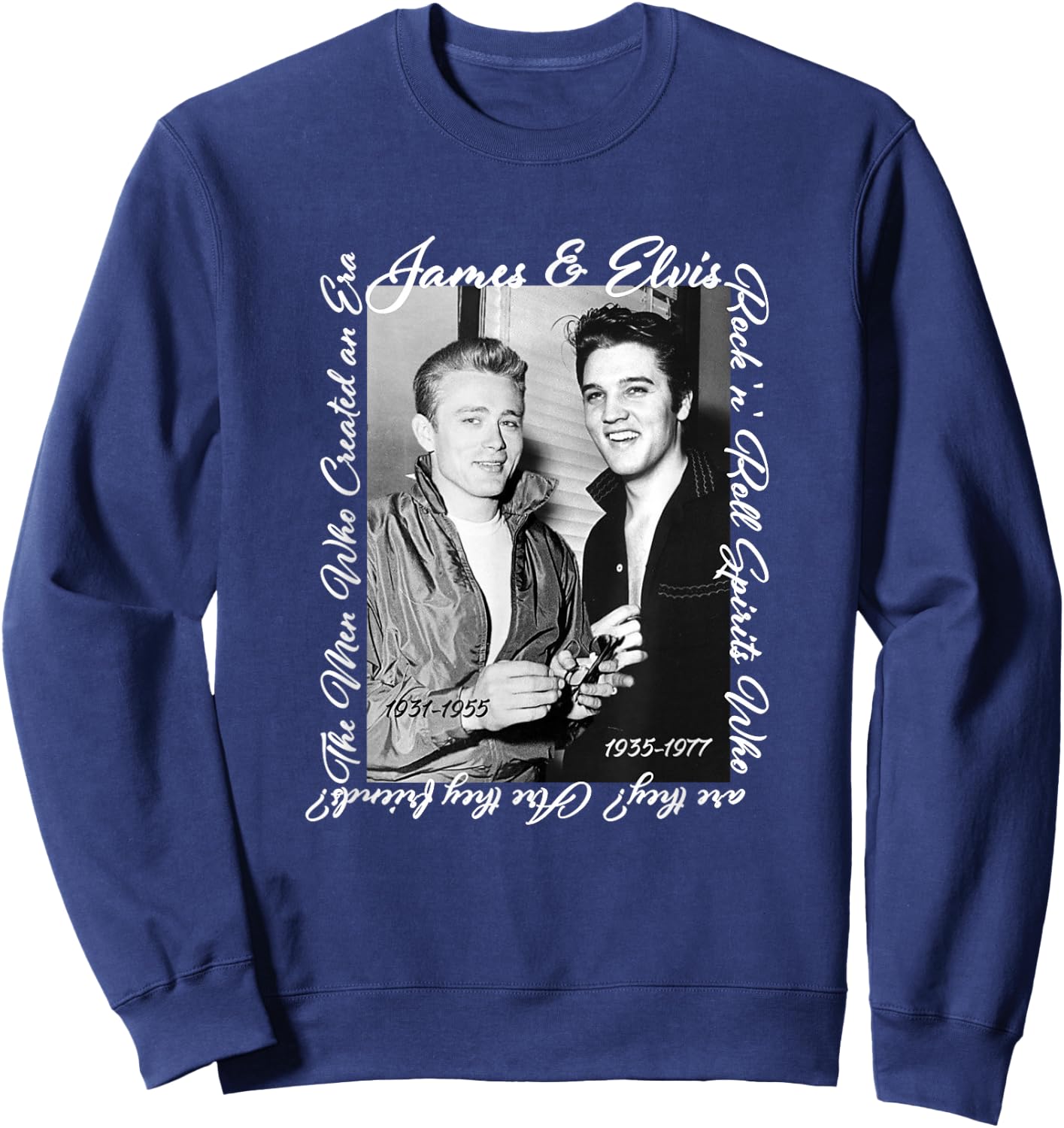 James Dean_Elvis Presley Sweatshirt - Sweatshirt | Navy