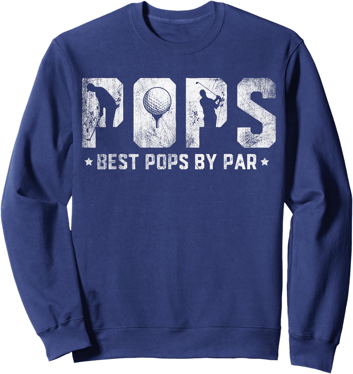Best Pops By Par Father's Day Golf Sweatshirt - Sweatshirt | Navy