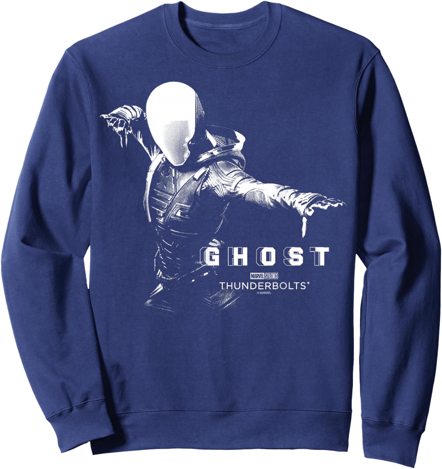 Marvel's Thunderbolts - Ghost Silhouette Sweatshirt - Sweatshirt | Navy
