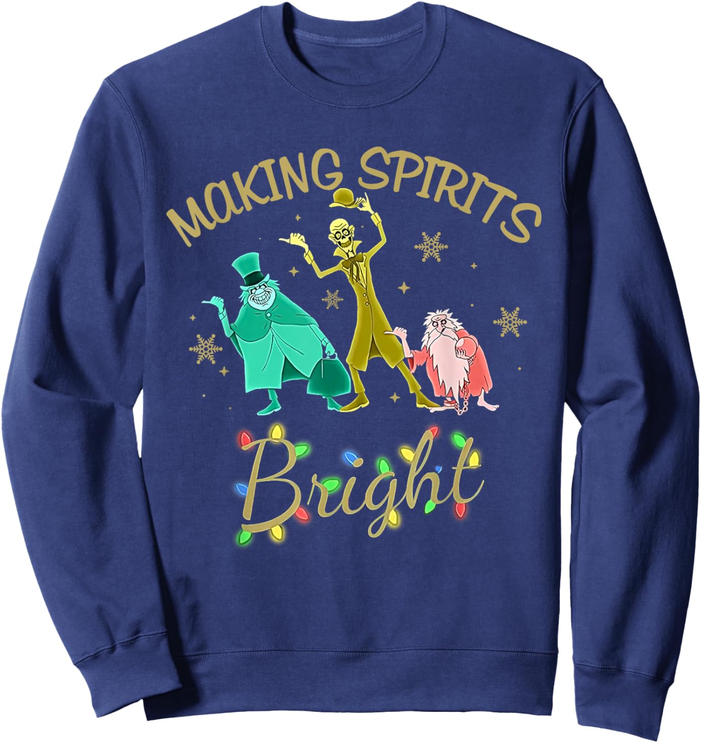 Making Spirits Bright Christmas Shirt Sweatshirt - Sweatshirt | Navy