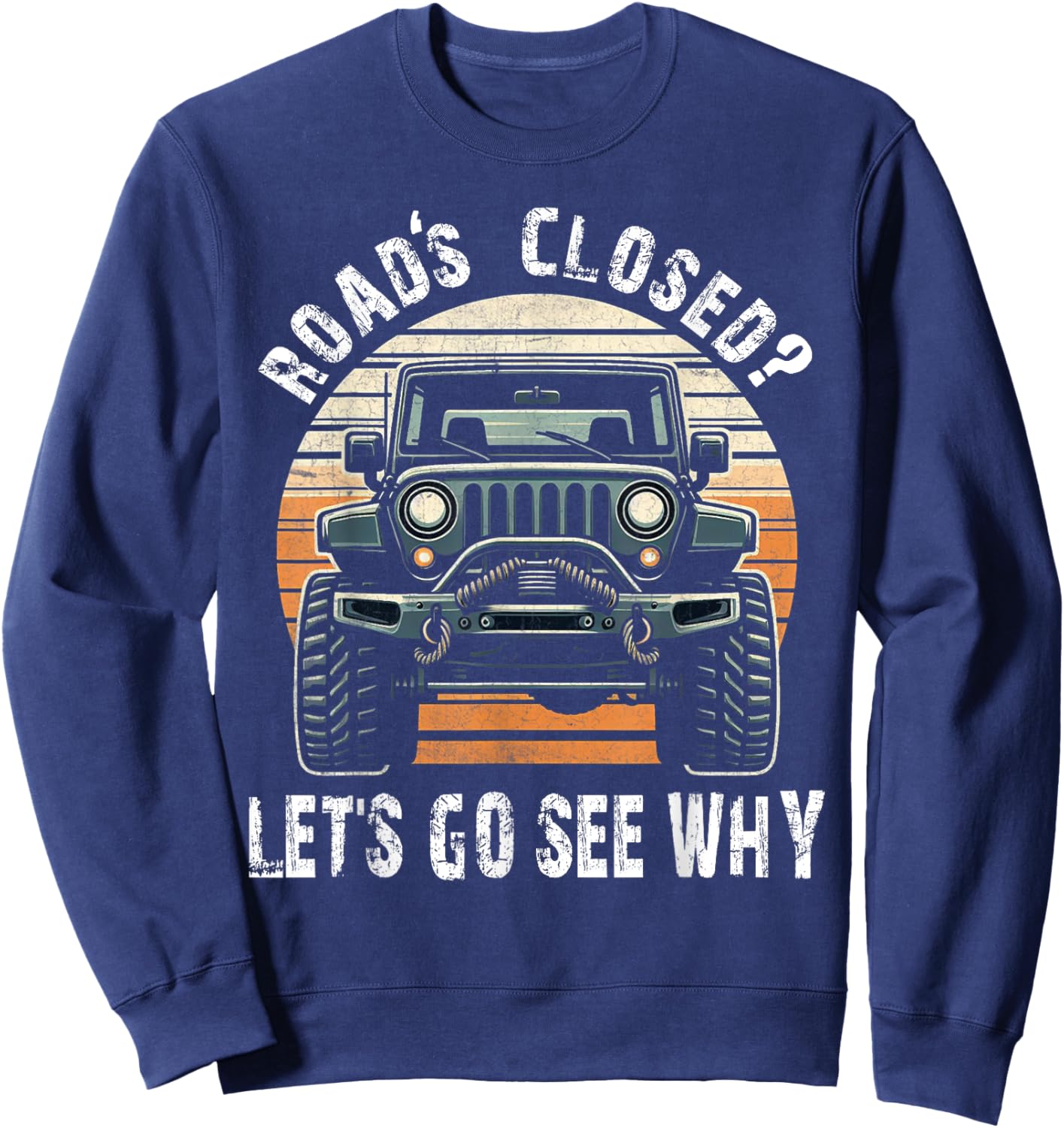 Offroad Racing Dad SxS 4X4 Off-Roading SUV UTV Car Lovers Sweatshirt - Sweatshirt | Navy