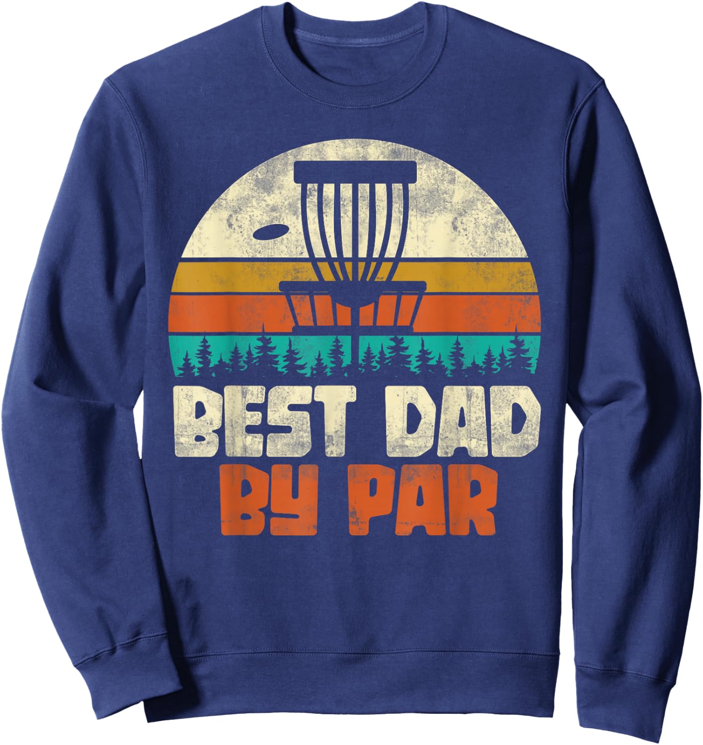 Frolf Sportler Papa Father's Day Gift Retro Men's Disc Golf Sweatshirt - Sweatshirt | Navy