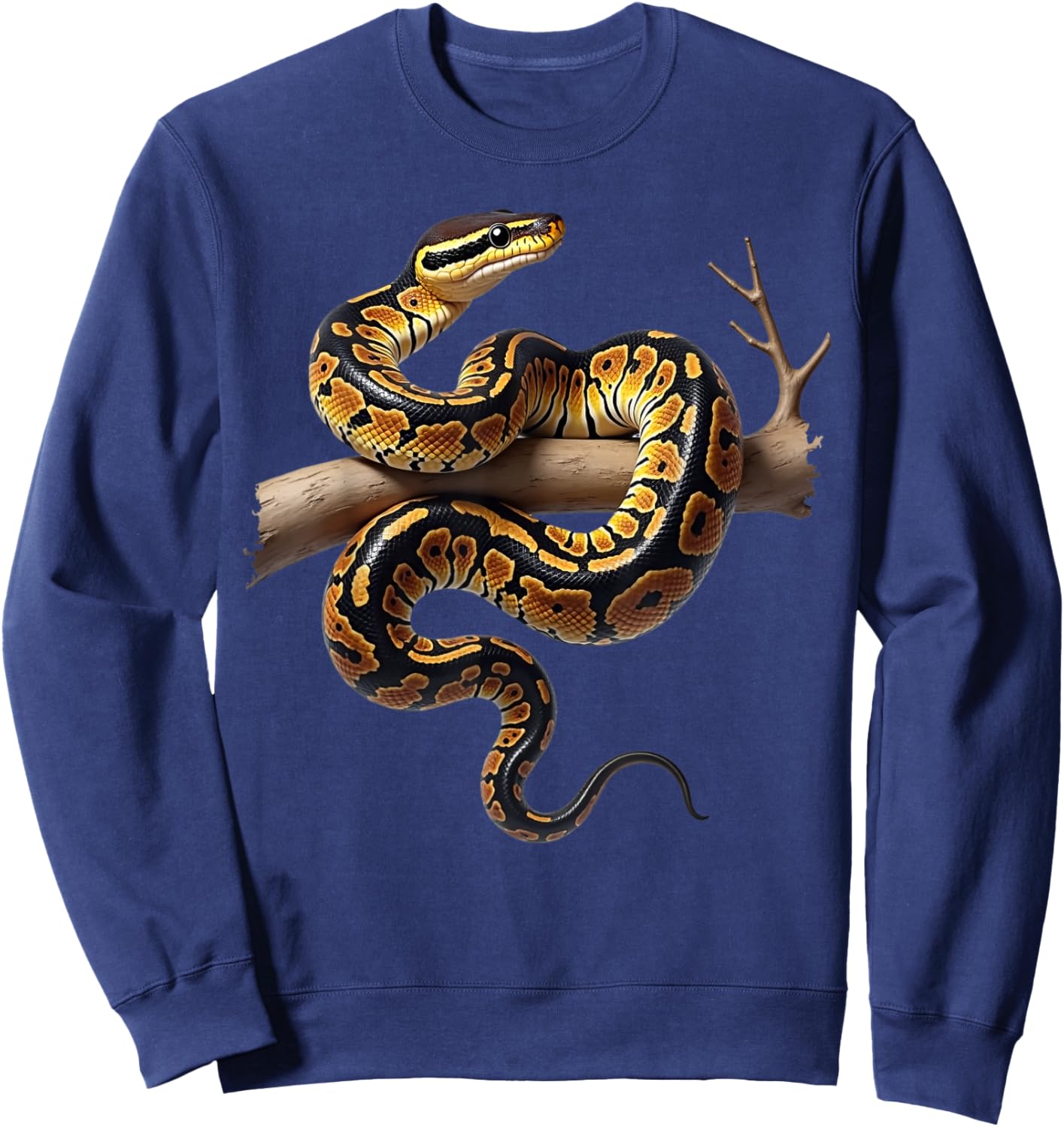 Funny King Python Lover Snakes Reptiles Python Sweatshirt - Sweatshirt | Navy