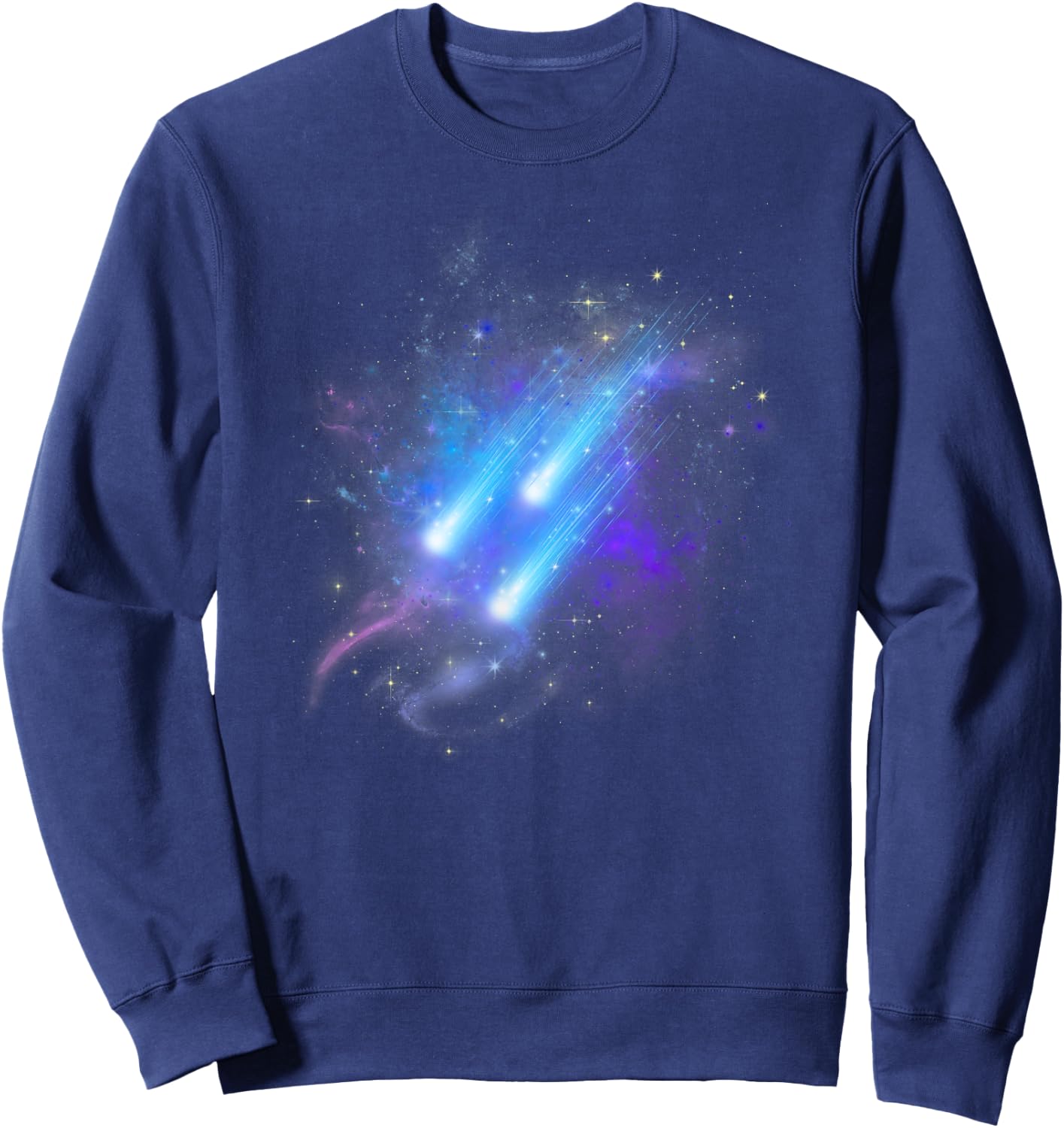 Comets Outer Space Astonomer Shooting Stars Planets Comet Sweatshirt - Sweatshirt | Navy