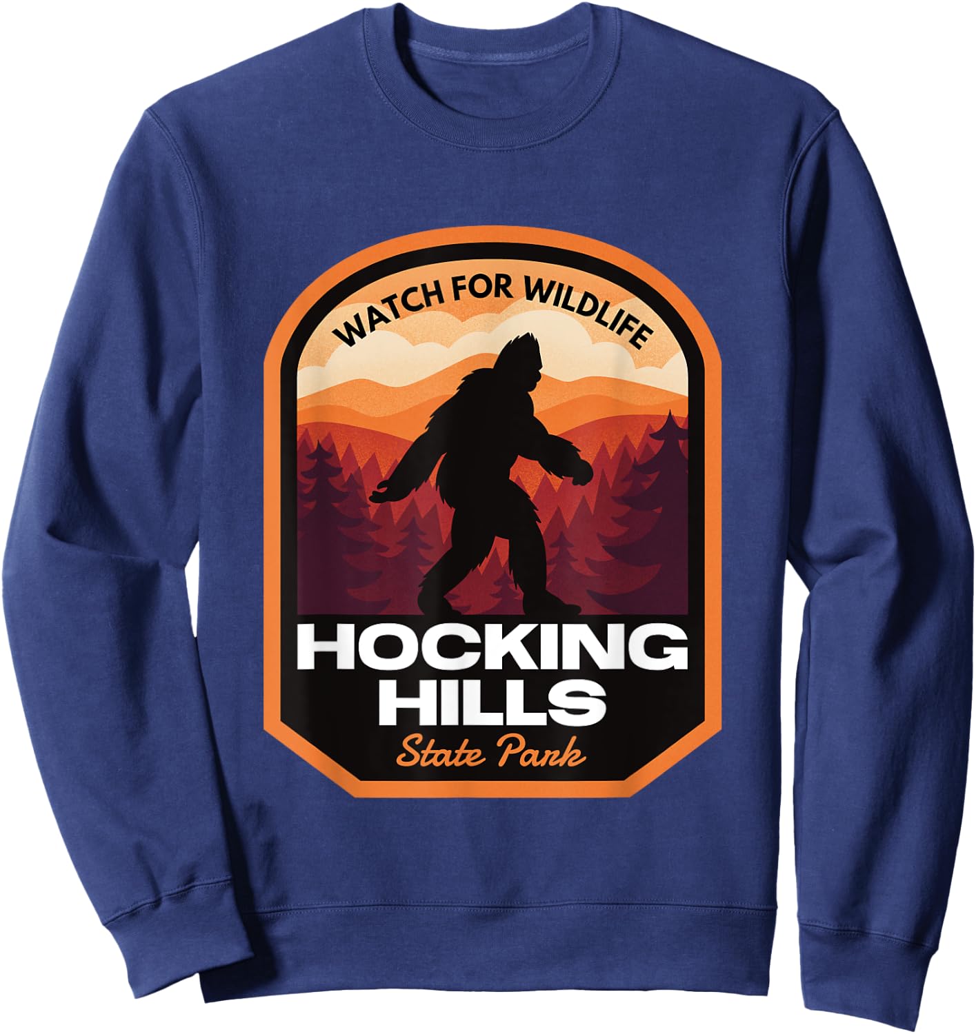 Hocking Hills State Park Bigfoot Sweatshirt - Sweatshirt | Navy