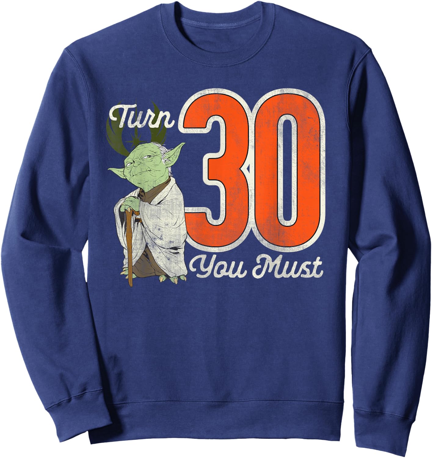 Star Wars Yoda 30th Birthday Sweatshirt - Sweatshirt | Navy