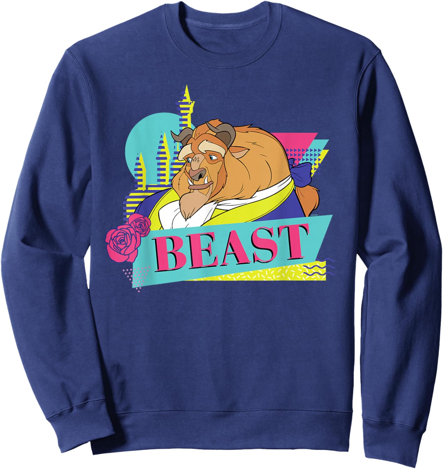 Disney Beauty and the Beast Retro Couples Matching Beast Sweatshirt - Sweatshirt | Navy