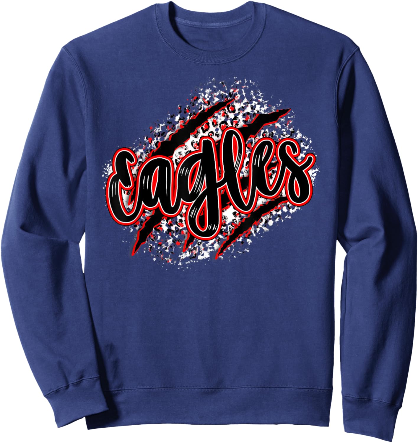 Mascot Sports School Spirit Eagles Back to School Shirt Sweatshirt - Sweatshirt | Navy