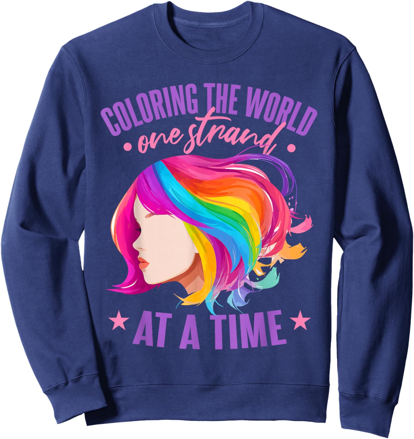 Cosmetology Hair Stylist Sweatshirt - Sweatshirt | Navy