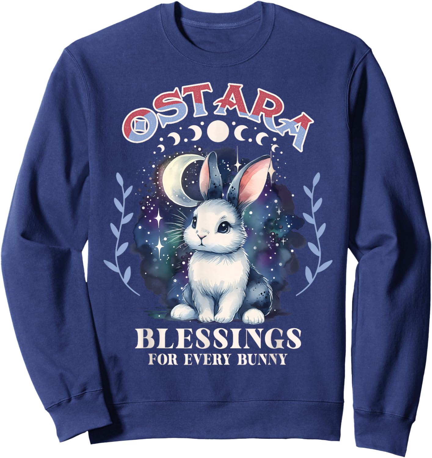 Ostara Spring Festival Ostara Blessings For Every Bunny Sweatshirt - Sweatshirt | Navy