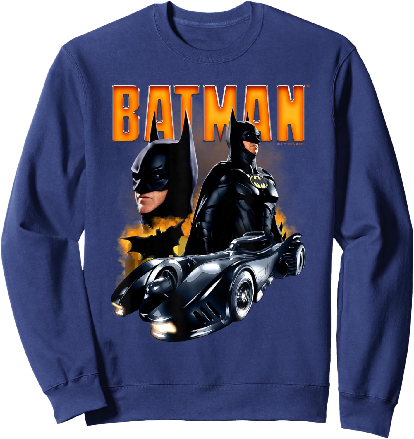 The Flash Movie Multiple Batman Sweatshirt - Sweatshirt | Navy