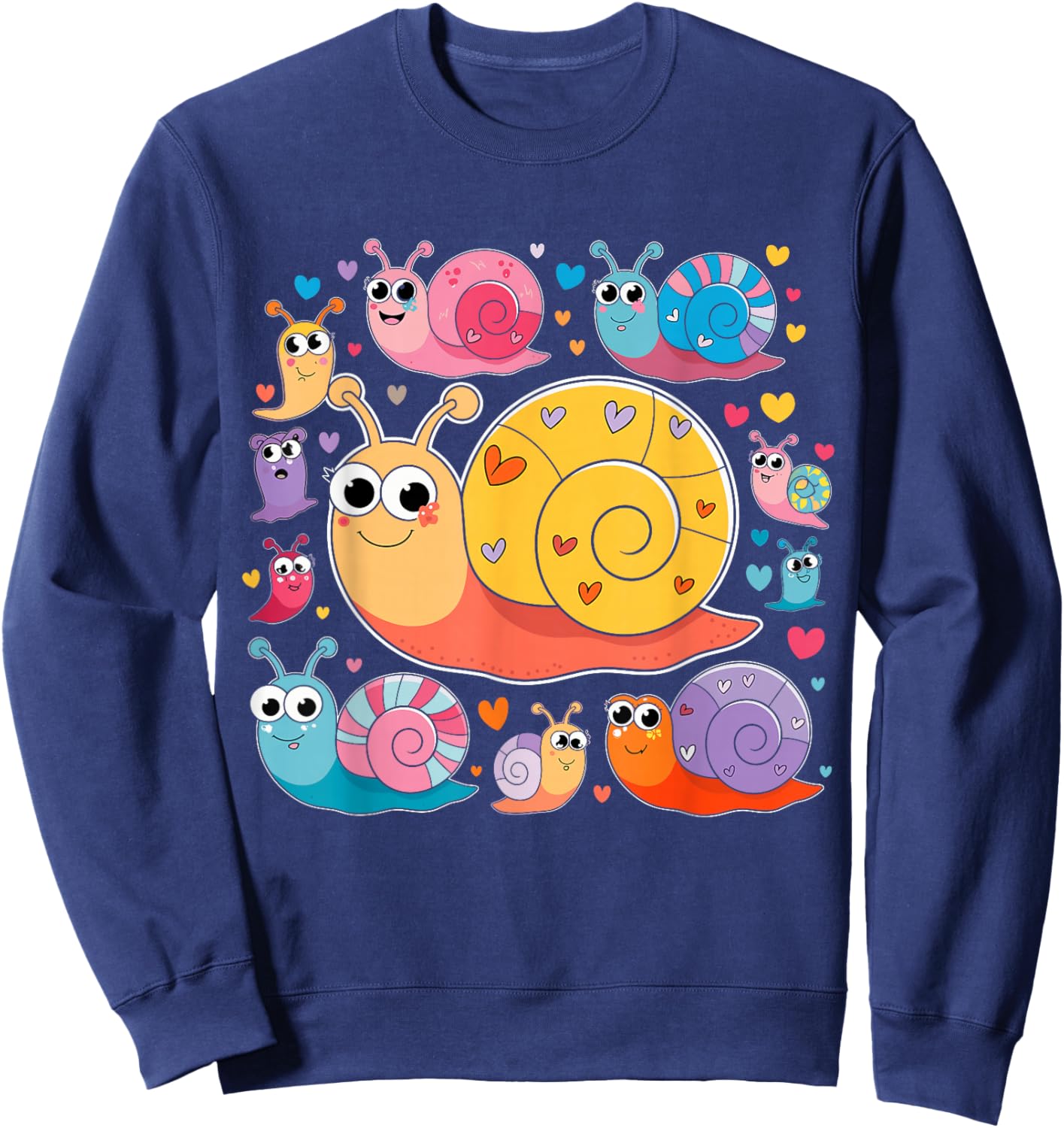 Schnecken Lustiges Kinder Outfit Tolle Idee Sweatshirt - Sweatshirt | Navy