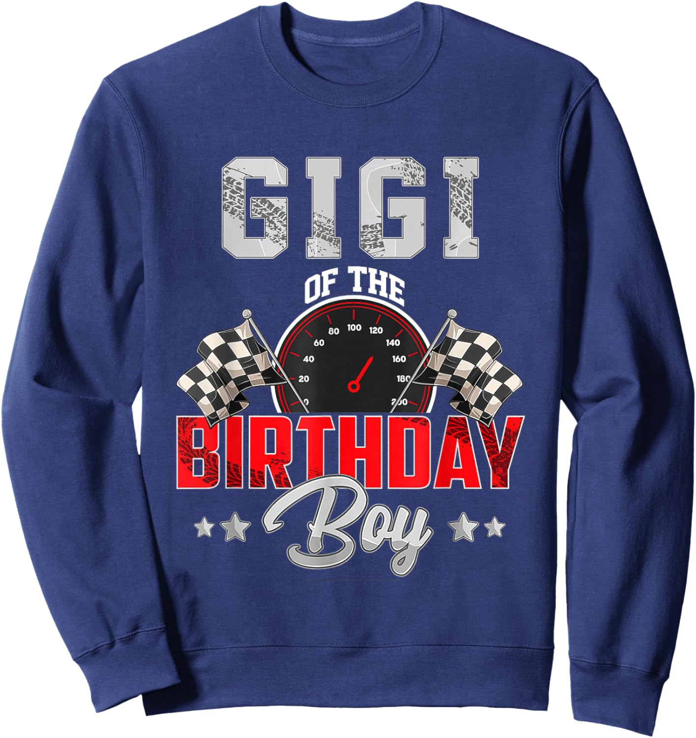 Gigi Of The Birthday Boy Race Car Racing Car Driver Sweatshirt - Sweatshirt | Navy
