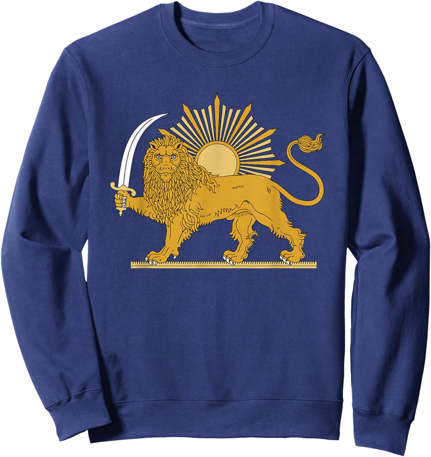 Persian Lion and Sun Pahlavi Dynasty - Shir o Khorshid Sweatshirt - Sweatshirt | Navy