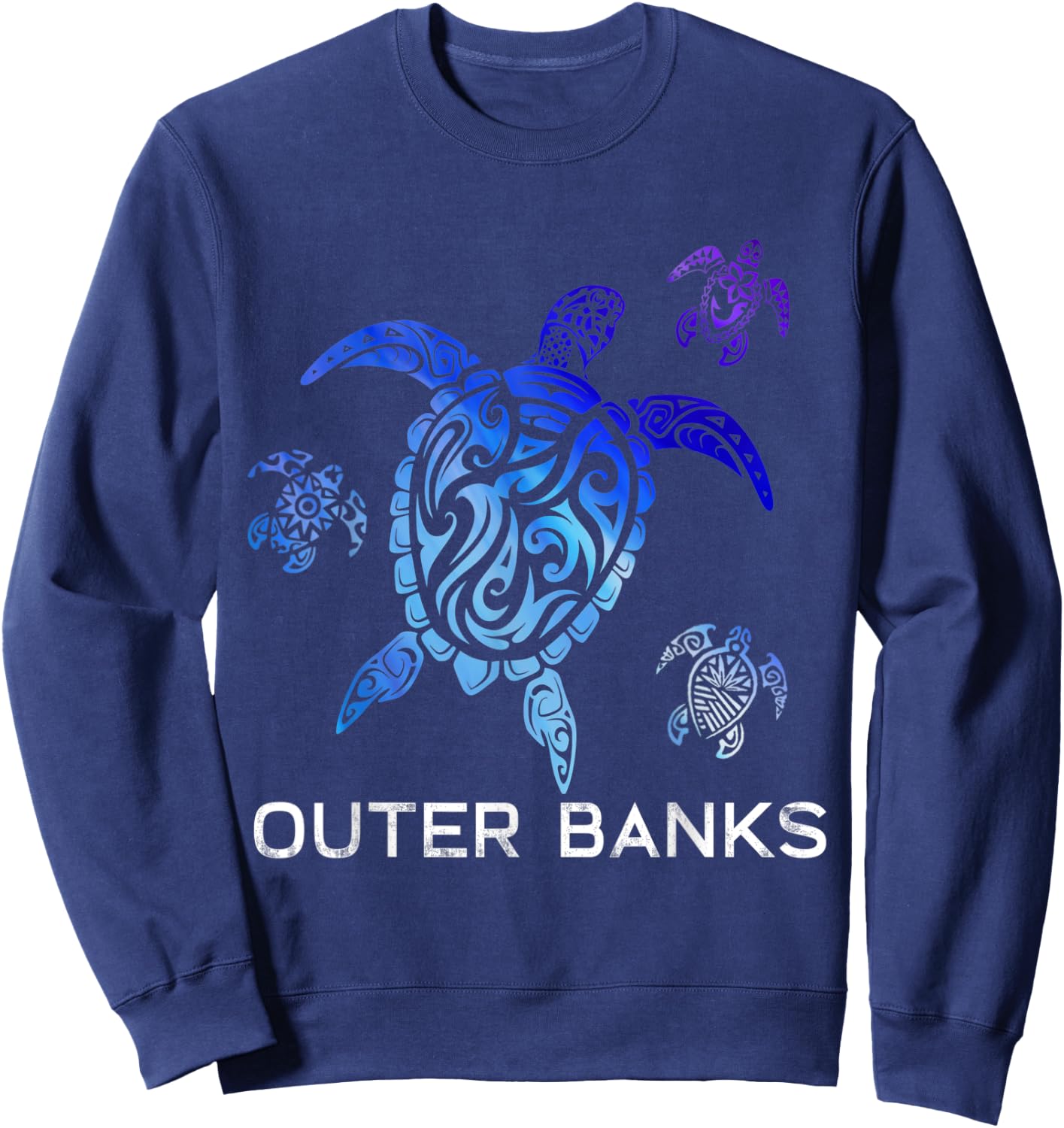 OBX Outer banks North Carolina holiday vacation gift Sweatshirt - Sweatshirt | Navy